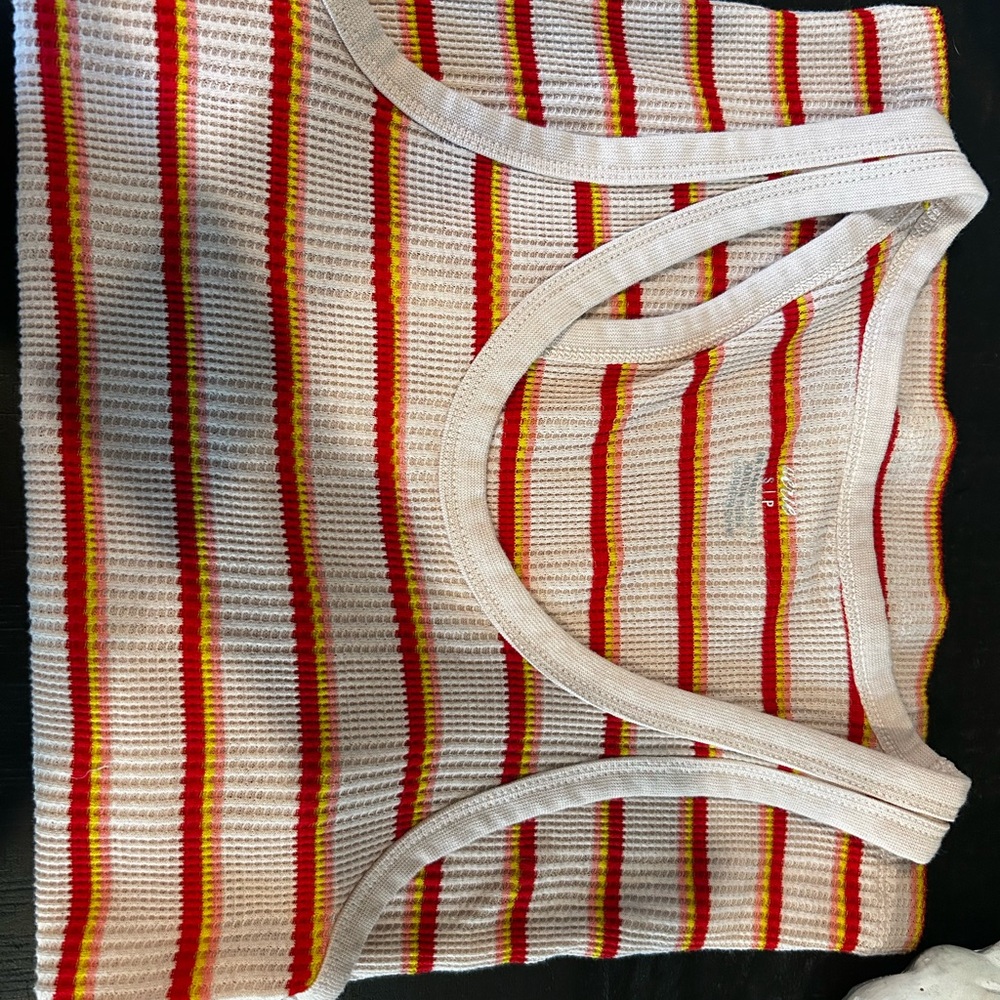 Aerie Striped Ribbed Tank Top